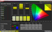 CalMAN saturazione (AdobeRGB) - profilo: adattabile
