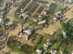 Un'immagine che mostra una città in Age of Mythology: Raccontato.