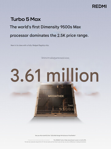 Il punteggio di benchmark AnTuTu v11 del telefono è stato preso in considerazione (fonte: Xiaomi)