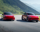 Tesla Model Y e Model 3 nel colore Ultra Red. (Fonte: Tesla)