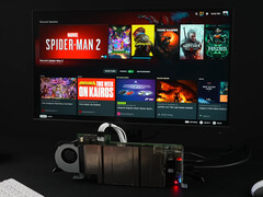 Per avere un'APU PlayStation 5 ridotta, il BC 250 gestisce abbastanza bene i giochi alla risoluzione di 1080p. Nella foto: la scheda che esegue Bazzite. (Fonte immagine: ETA Prime)