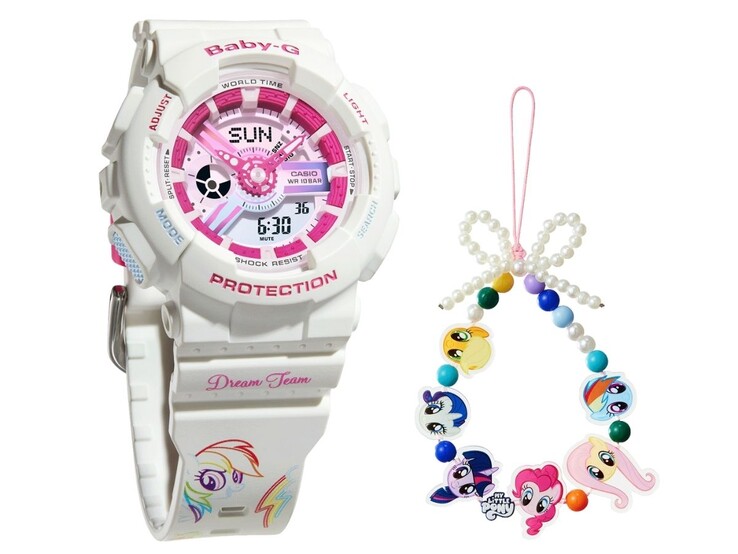L'orologio Casio G-Shock Baby-G x My Little Pony BA-110XMLP25-7PFUN. (Fonte: Casio)