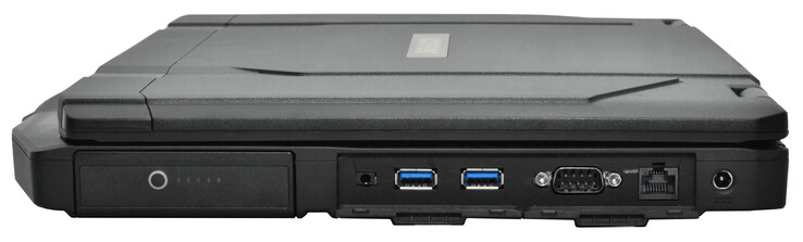 Batteria, cuffia da 3,5 mm, 2 x USB-A 3.1 Gen 2, RS-232, RJ45 LAN