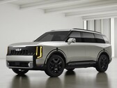La Kia Telluride del 2027 raffigurata nella versione Ivory Silver