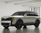 La Kia Telluride del 2027 raffigurata nella versione Ivory Silver