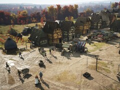 Una città di Manor Lords. (Fonte immagine: Salvic Magic)