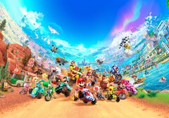 È arrivata un&#039;importante patch per Mario Kart World (immagine di marketing in alto). (Fonte: Nintendo)