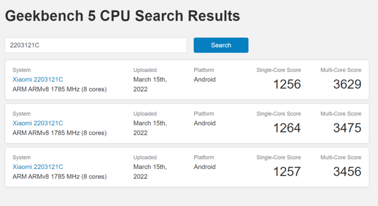 (Fonte: Geekbench)