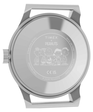 Fondello del Timex x Peanuts MK1 con Snoopy e altri personaggi dei Peanuts.