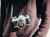 Ispirazione alla fotocamera Canon AE-1 in stile retrò