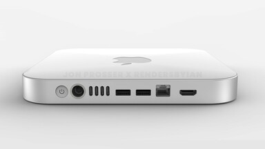 Rendering del Mac mini precedente. (Fonte: Jon Prosser/Ian Zelbo)