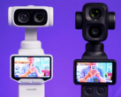 Insta360 Luna Ultra accanto al DJI Osmo Pocket 4P.