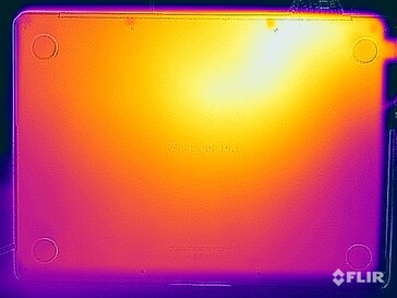 Test di sollecitazione delle temperature di superficie (in basso)