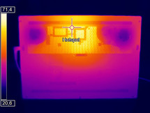 Temperature del case lato superiore sotto carico (Optris PI 640)