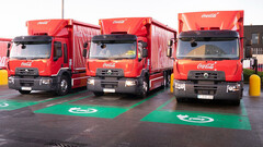 La nuova flotta di camion elettrici della Coca Cola inizia le consegne (immagine: Renault)
