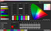 Spazio Colore CalMan (profilo Predefinito, spazio colore target: sRGB)
