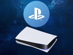 Banner con logo PSN e console PS5 visibile