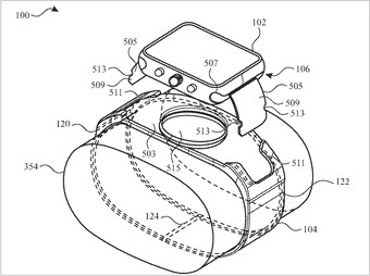 Apple Orologio con fotocamera. (Fonte: USPTO)