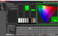 ColorChecker prima della calibrazione