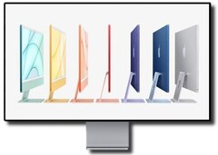 L&#039;iMac Pro 2022 sarà presumibilmente simile all&#039;iMac 24 del 2021 e al Apple Pro Display XDR. (Fonte immagine: Apple - modificato)