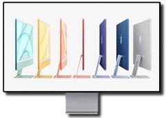 L'iMac Pro 2022 sarà presumibilmente simile all'iMac 24 del 2021 e al Apple Pro Display XDR. (Fonte immagine: Apple - modificato)
