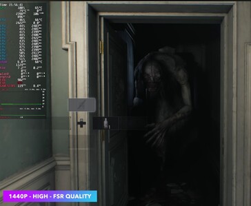 Resident Evil: Requiem in esecuzione a 1440p con FSR Quality su Steam Machine