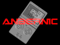 L&#039;RG34XX SP come appariva prima che Anbernic adottasse il layout a doppio joystick di Miyoo. (Fonte immagine: via Retro Handhelds - modificato)