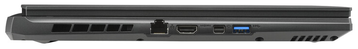 Lato sinistro: Gigabit Ethernet, HDMI 2.1, Mini Displayport 1.4, USB 3.2 Gen 1 (USB-A)