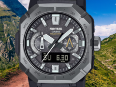 L&#039;orologio Casio Pro Trek PRW-B1000-1 è apparso su Amazon negli Stati Uniti. (Fonte immagine: Casio via Amazon, modificato)