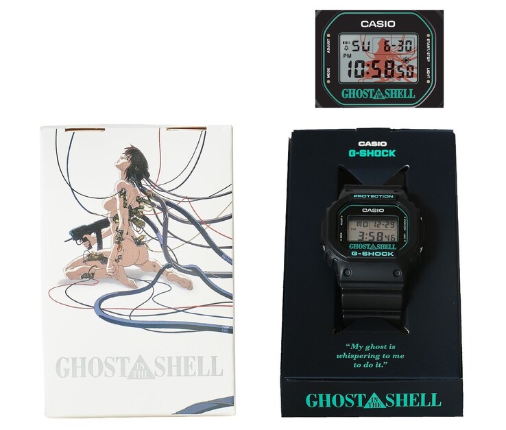 Confezione G-Shock DW-5600 x Ghost in The Shell (Fonte: Tokyo Node / Ghost in the Shell)