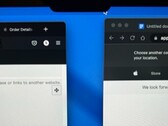Il cursore scompare sotto il notch quando viene trascinato attraverso il notch del nuovo MacBook Pro. (Immagine: Notebookcheck)