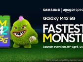 Samsung prende in giro il Galaxy M42 5G. (Fonte: Amazon)