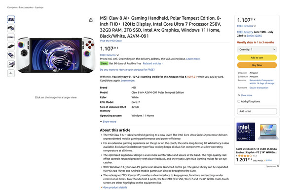 (Fonte: Amazon Germania)