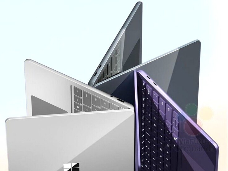 Il Surface Laptop 13" sarà disponibile in tre opzioni di colore come il Surface Pro 12". (Fonte immagine: via Roland Quandt &amp; WinFuture)