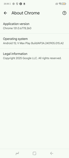 Versione di Chrome preinstallata: 131 (Fonte immagine: Screenshot - Sergey Tarasov - Notebookcheck)