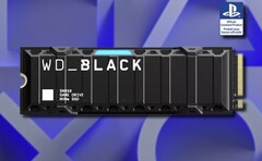 Il WD_BLACK SN850 per PS5 dispone anche di un LED blu per coloro che tengono il pannello laterale della console rimosso. (Fonte: Western Digital/Sony - modifica)