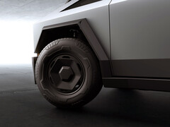 I nuovi copriruota RWD Cybertruck Long Range. (Fonte: Tesla)
