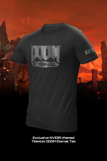 Maglietta di Doom Eternal (immagine via Bethesda)