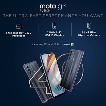 Motorola prende finalmente in giro il G60 e il G40 Fusion. (Fonte: Motorola IN)