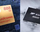 Both the Snapdragon 888 and Kirin 9000 are based on a 5nm process. (Image source: Qualcomm/HiSilicon - edited)