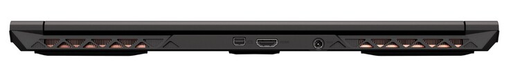 Lato posterioz: Mini-DisplayPort 1.4, HDMI 2.0, connessione di alimentazione