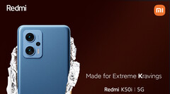 La serie Redmi K50i debutterà il 20 luglio, solo in India. (Fonte: Xiaomi)