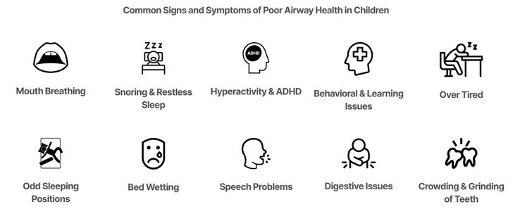 I problemi alle vie aeree nei bambini piccoli possono causare problemi di salute. (Fonte: REMastered Sleep)