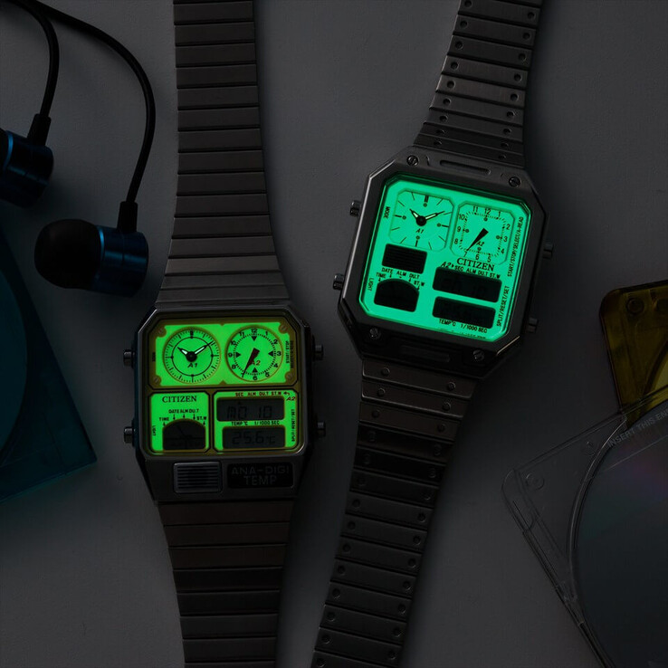 I quadranti luminosi si illuminano dolcemente al buio dopo l'esposizione alla luce.