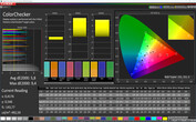 Precisione colore CalMan (profilo: Auto, color space target: sRGB)