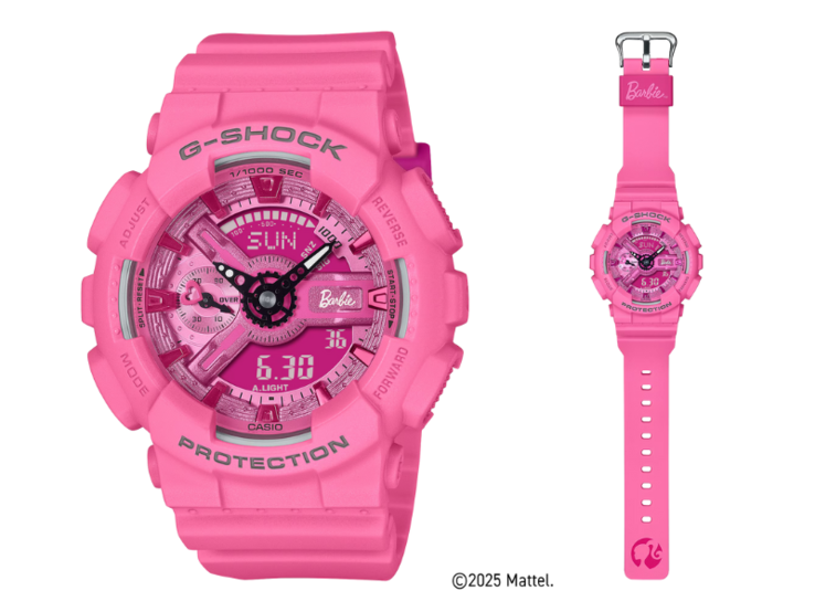 L'orologio Casio G-Shock GMA-S110BE-4A in collaborazione con Barbie. (Fonte: Casio)