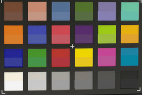 ColorChecker: the target color is displayed in the bottom are of each field.