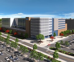 rendering 3D del nuovo mega-sito dell'Ohio (Fonte: Intel)