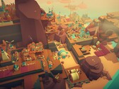 Un'immagine che mostra edifici in Islanders, ora scontato del 70% su Steam.