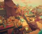 Un'immagine che mostra edifici in Islanders, ora scontato del 70% su Steam.